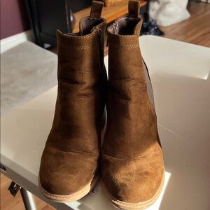 Natural Reflections Chocolate Ankle Booties